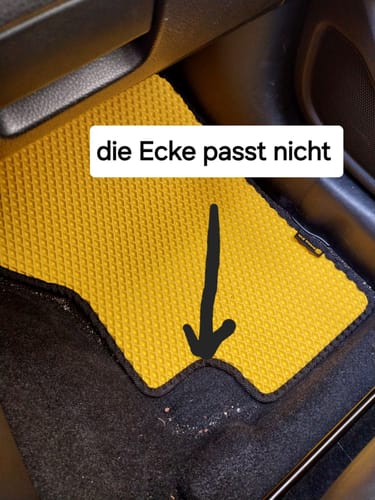 Customer photo review of Auto Fußmatten nach Maß - Vorne