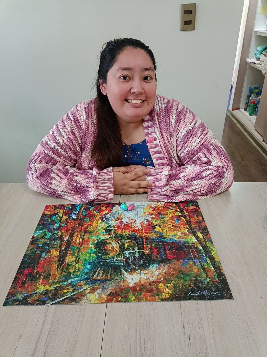 Customer photo review of Puzzle 500 Piezas - The Fall Train