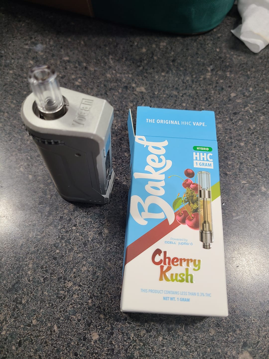 Customer photo review of 1 Gram HHC Vape Cartridge - Cherry Kush | Hybrid