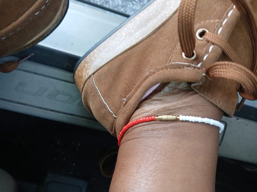 Customer photo review of Festival Anklet - Single