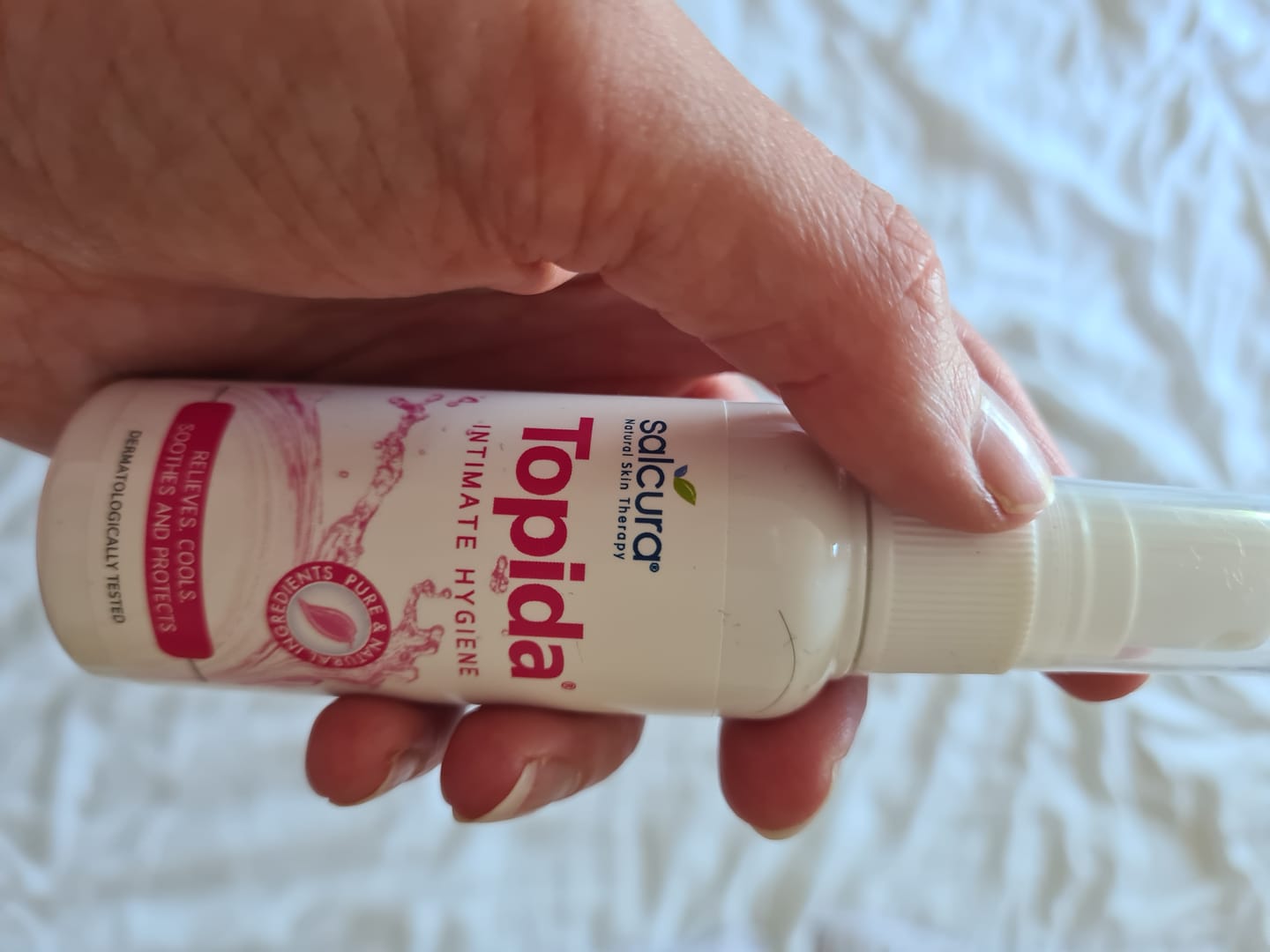 Customer photo review of Topida Intimate Hygiene Spray