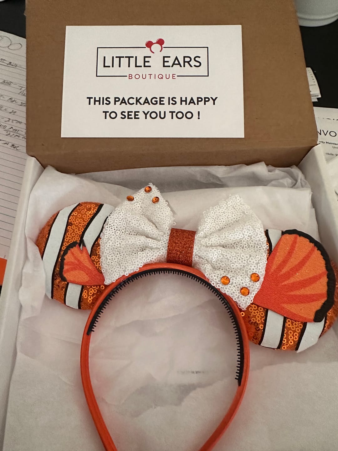 Customer photo review of Nemo Mickey Ears