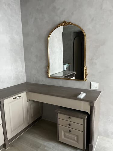 Hidy review of 法式復古實木雕花壁掛藝術鏡 燈鏡可 image 1 out of 1