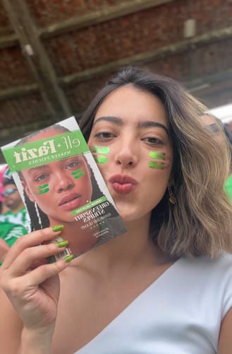 Customer photo review of e.l.f. X Fazit Green Spirit Stripes Bundle