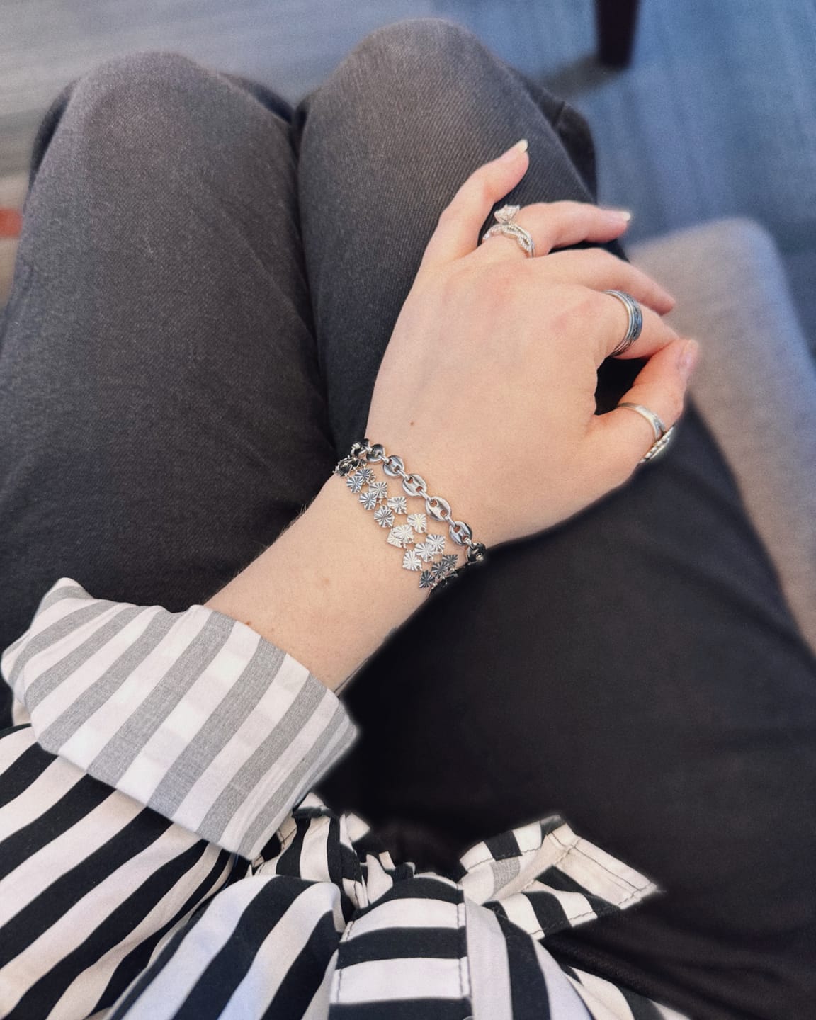 Customer photo review of Starlight Heart Chain Necklace