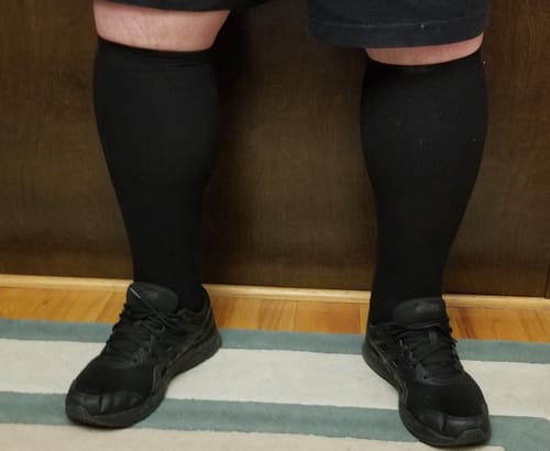 Customer photo review of Performance Eucalyptus Compression Socks