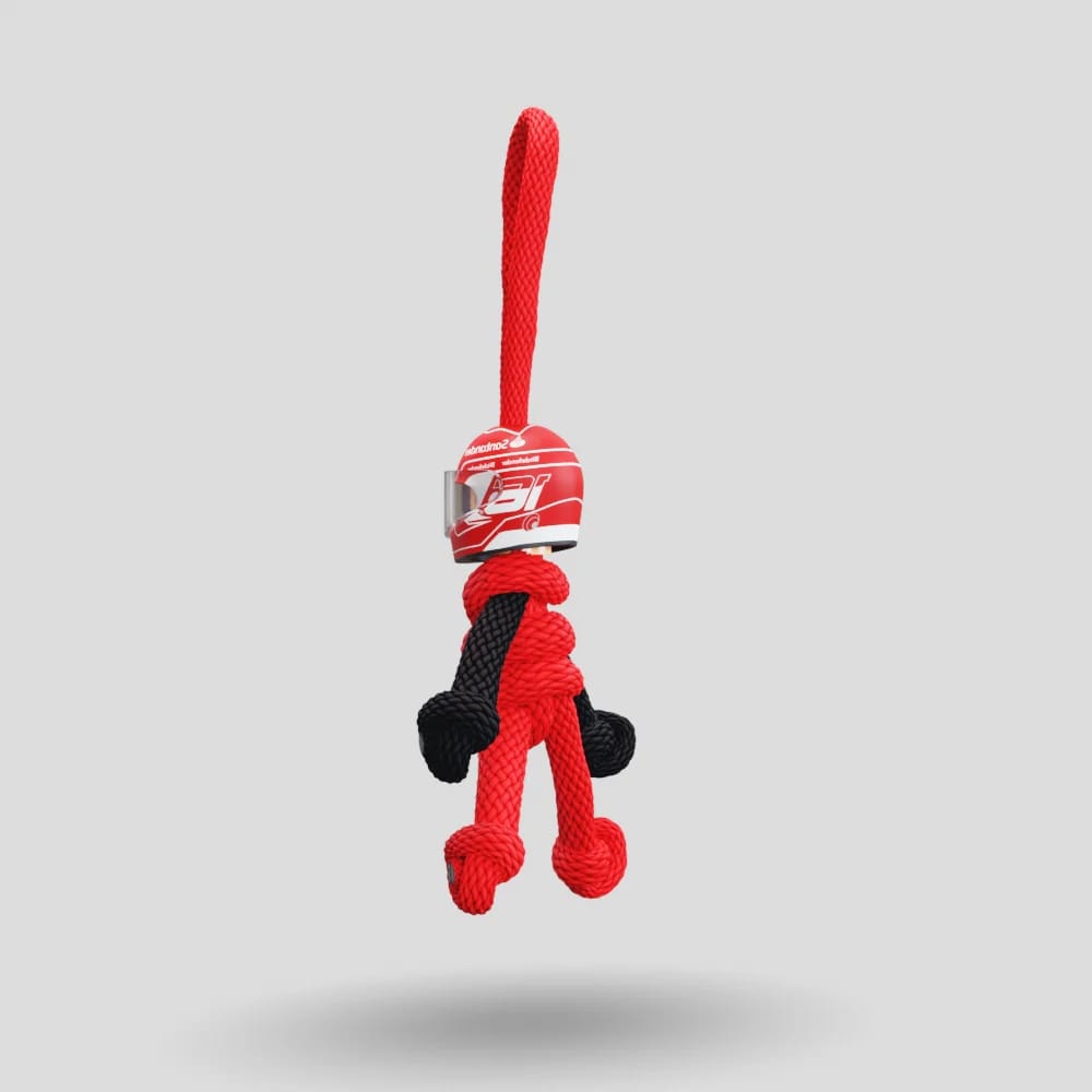 Customer photo review of Limited Edition Charles Lerclerc Racing Paracord Buddy Keychain