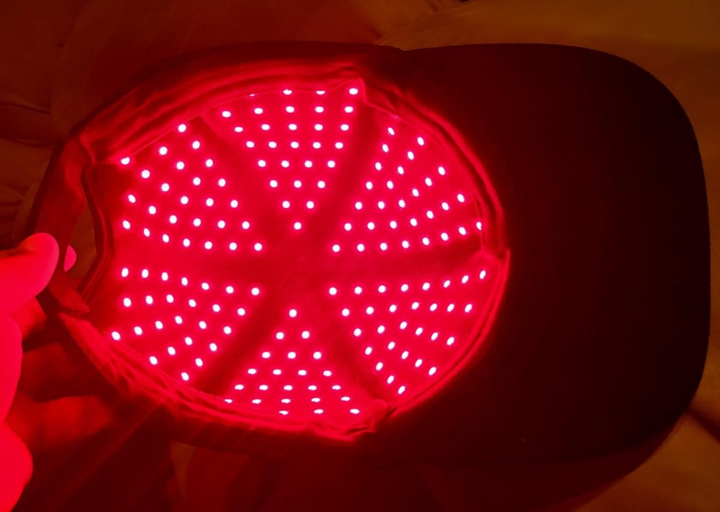 Customer photo review of LED Therapy Cap