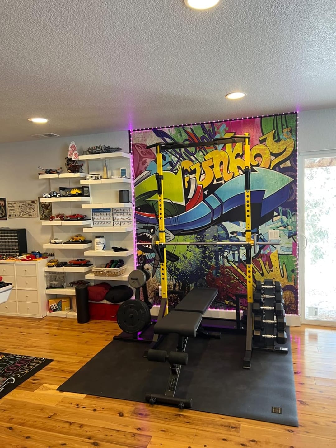 Customer photo review of GXMMAT Large Exercise Mat 6'x6'