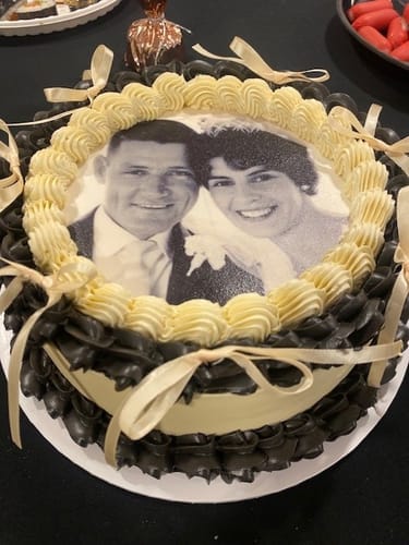 Customer photo review of Edible Image Vintage Cake