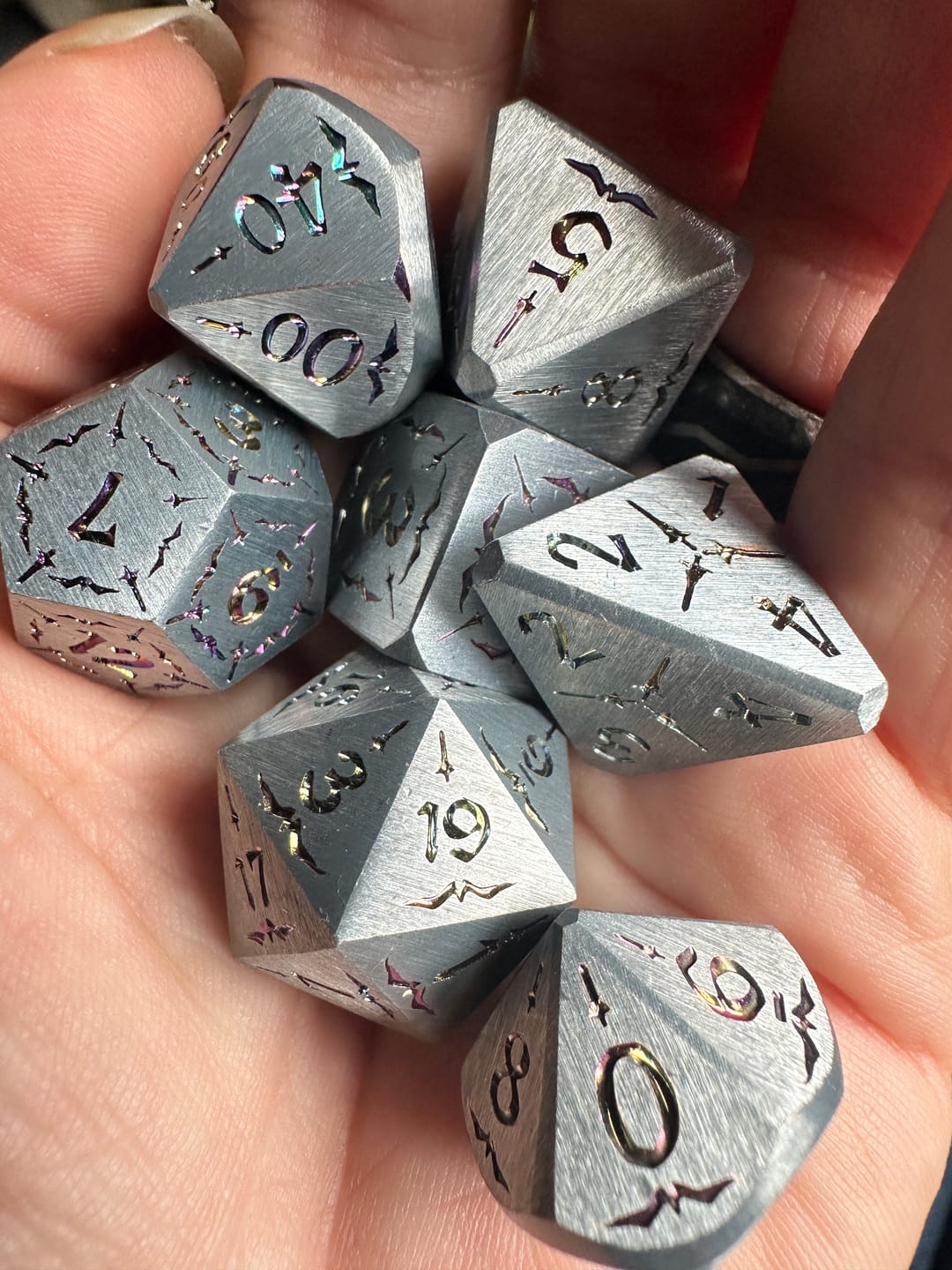 Customer photo review of Sword of the Holy Knight Metal Dice Set 'PRE-ORDER | SPRING EVENT DEAL'