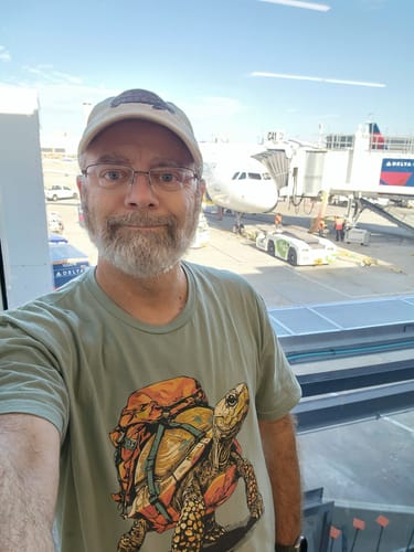 Customer photo review of Turtle Backpacker T-Shirt