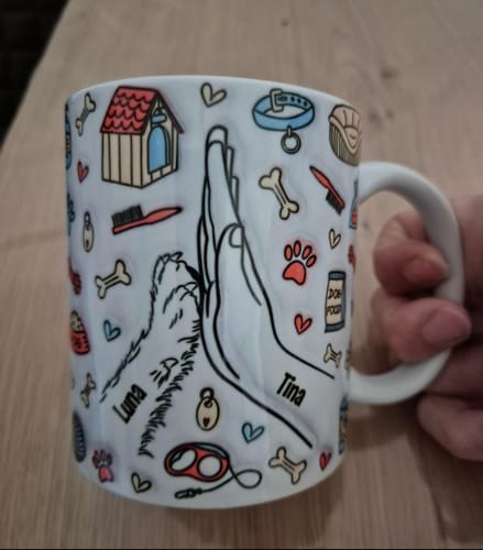 Customer photo review of Hunde Mama 3D Optik - Individuelle Tasse