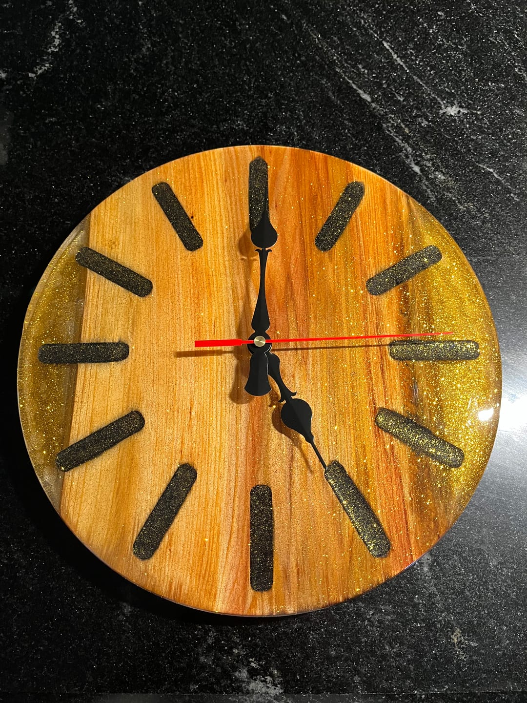 Customer photo review of 12" Round x 2" Deep Silicone Mold For Epoxy Resin