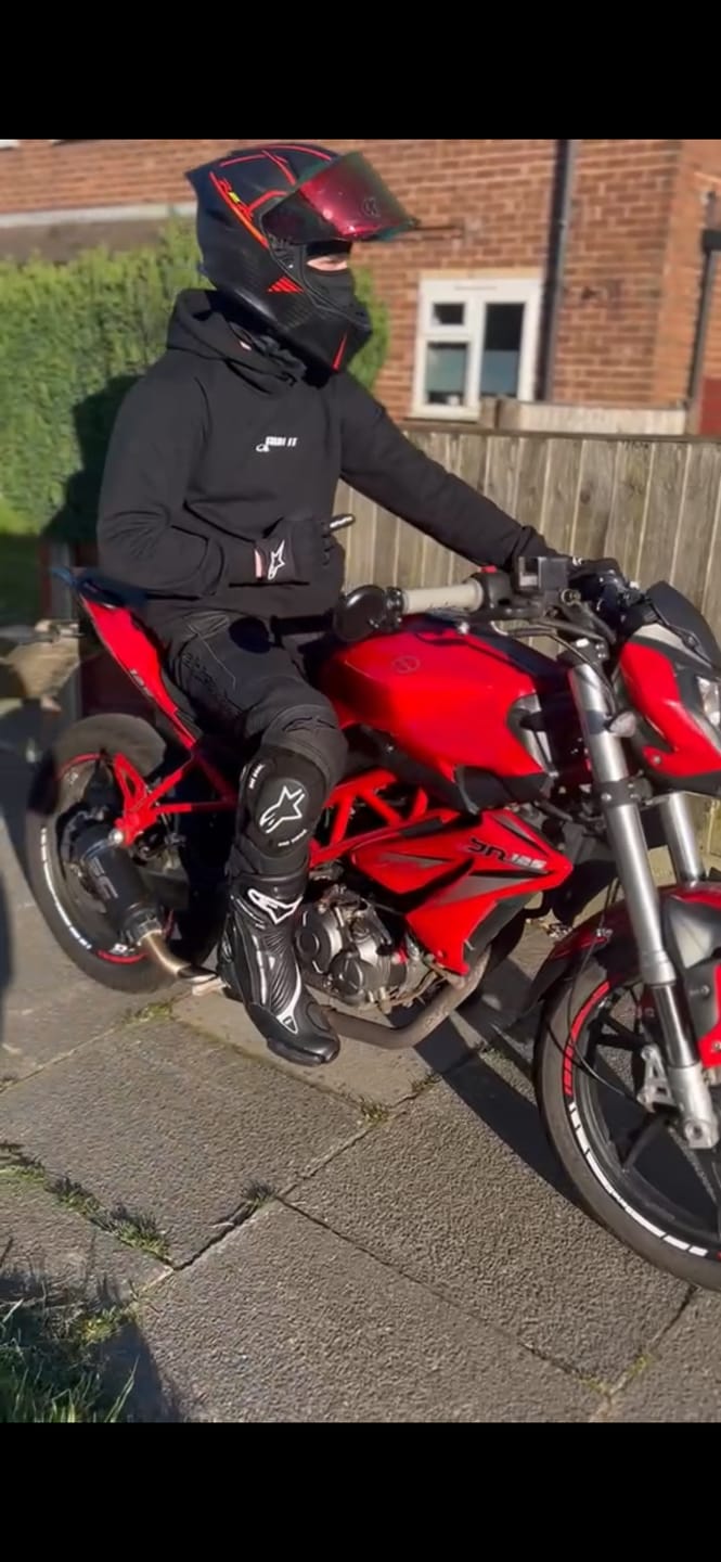 Customer photo review of "Loud Pipes Save Lives" Hoodie