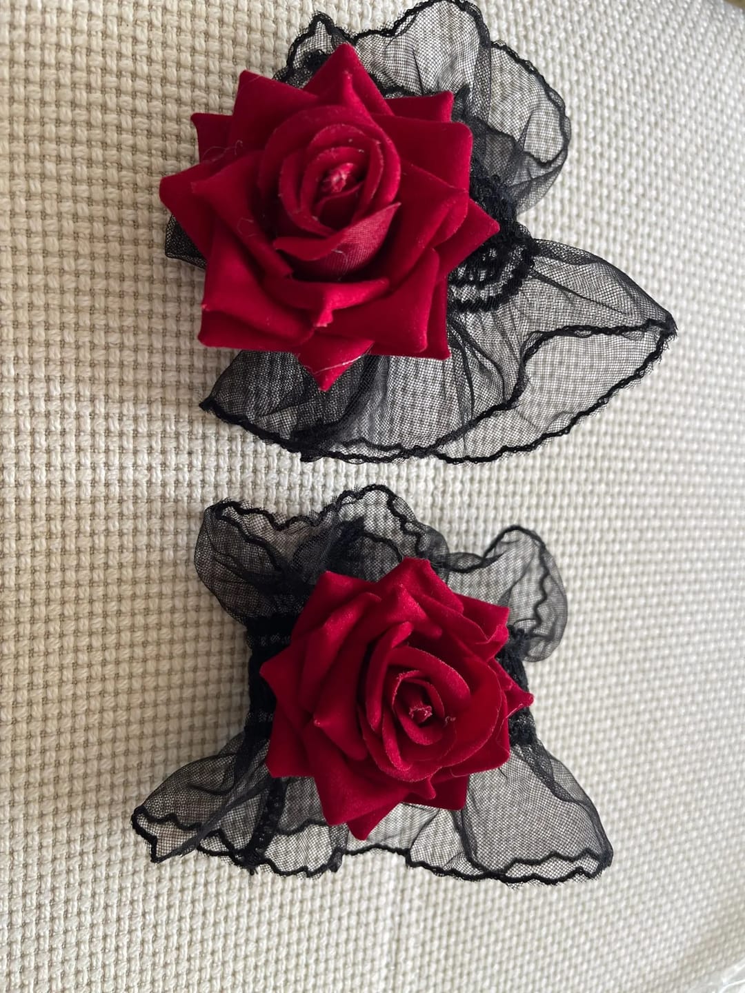 Customer photo review of Lolita wrist cuffs