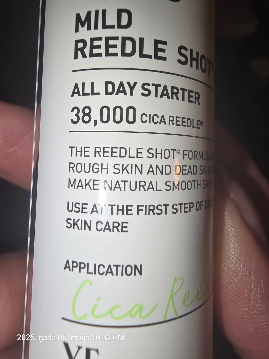 Customer photo review of Serums-būsteris ar mikroadatām ikdienas lietošanai VT Cosmetics Mild Reedle Shot 50