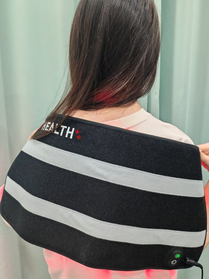 Customer photo review of LumyHealth Red Light Therapy Pad