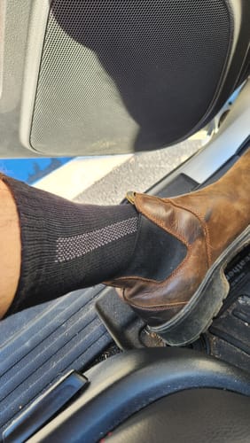 Customer photo review of Men's Alpaca Socks