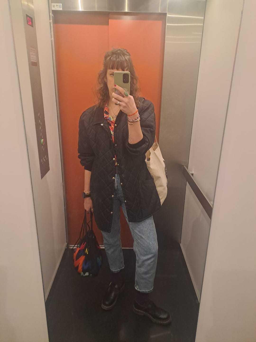 Customer photo review of Veste matelassée noire XL vintage