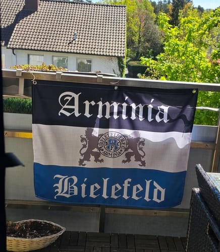 Customer photo review of Stoffbanner inkl. Druck