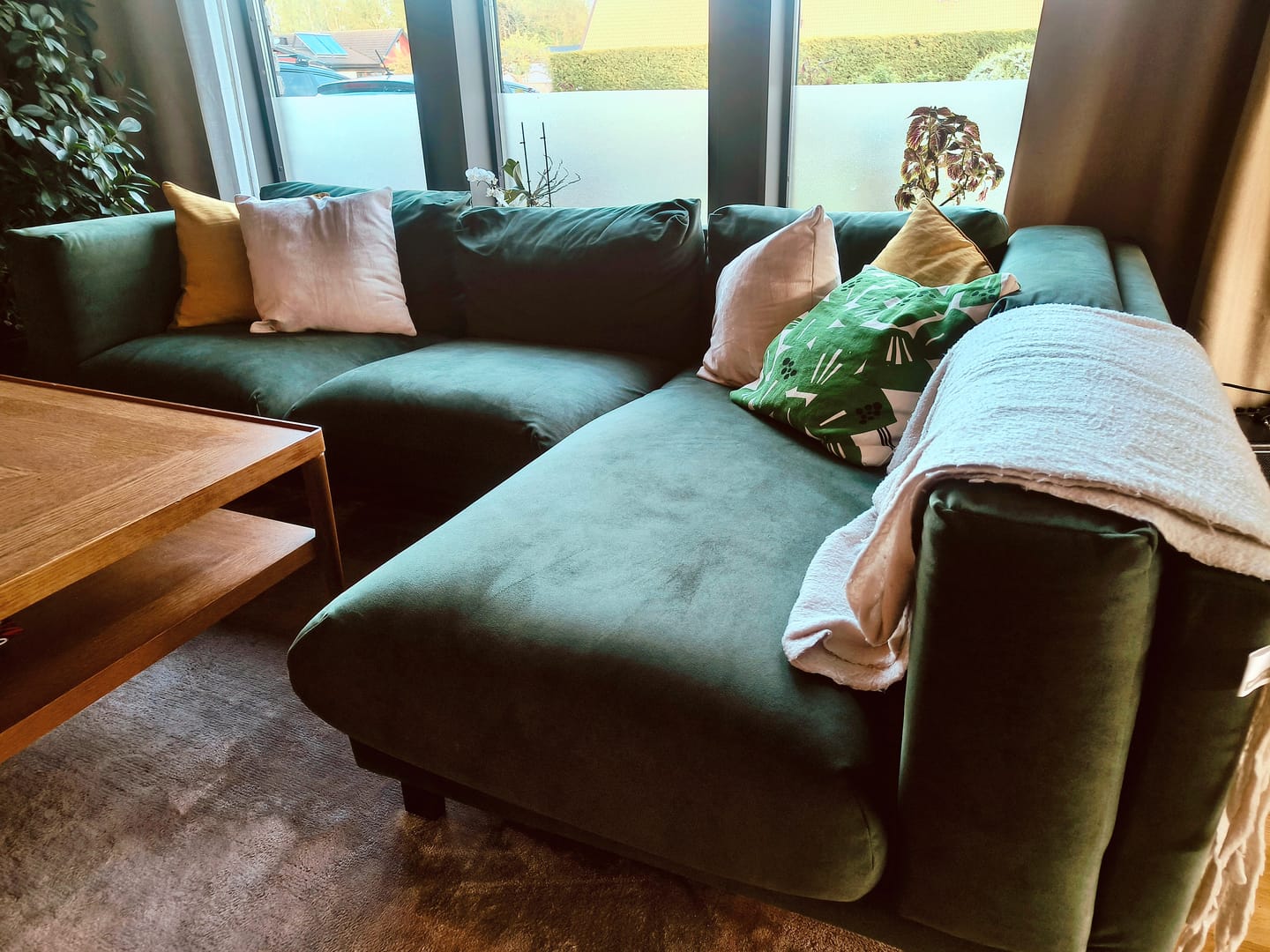 Customer photo review of NOCKEBY 2 Seat IKEA Sofa With Chaise Longue Right Cover