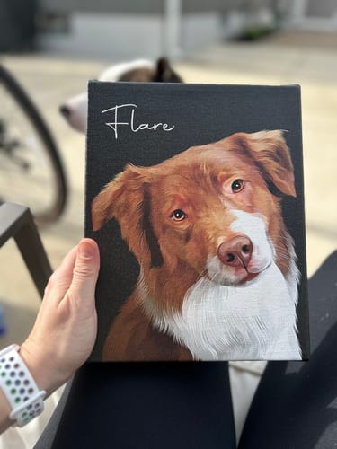 Customer photo review of Pet Art Canvas Wrap