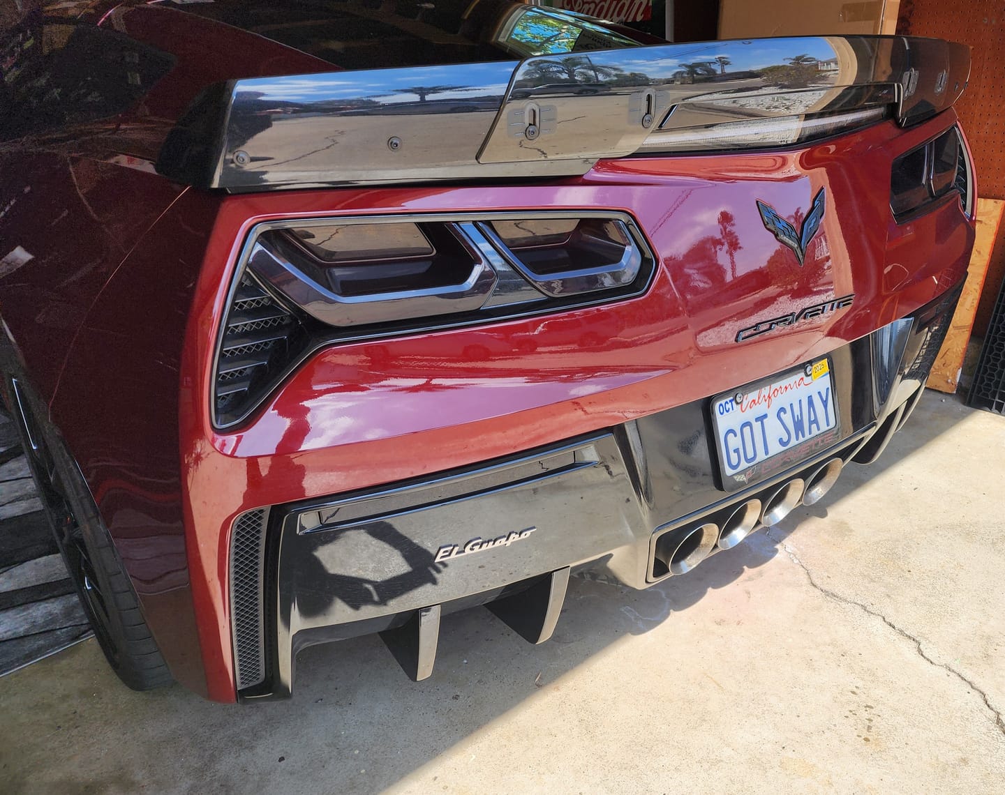 Customer photo review of Corvette C7 Rear Bumper Diffuser Fins