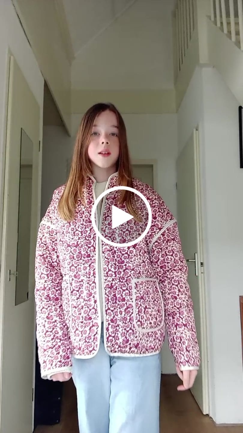 Customer video review of Lily Flower Coat