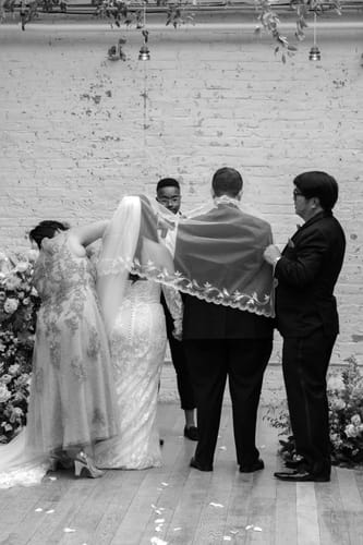 Customer photo review of Birds of Paradise Filipino Unity Veil