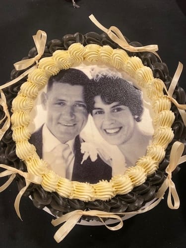 Customer photo review of Edible Image Vintage Cake