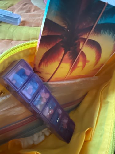 Customer photo review of Squad Yellow Cosmetic Bag