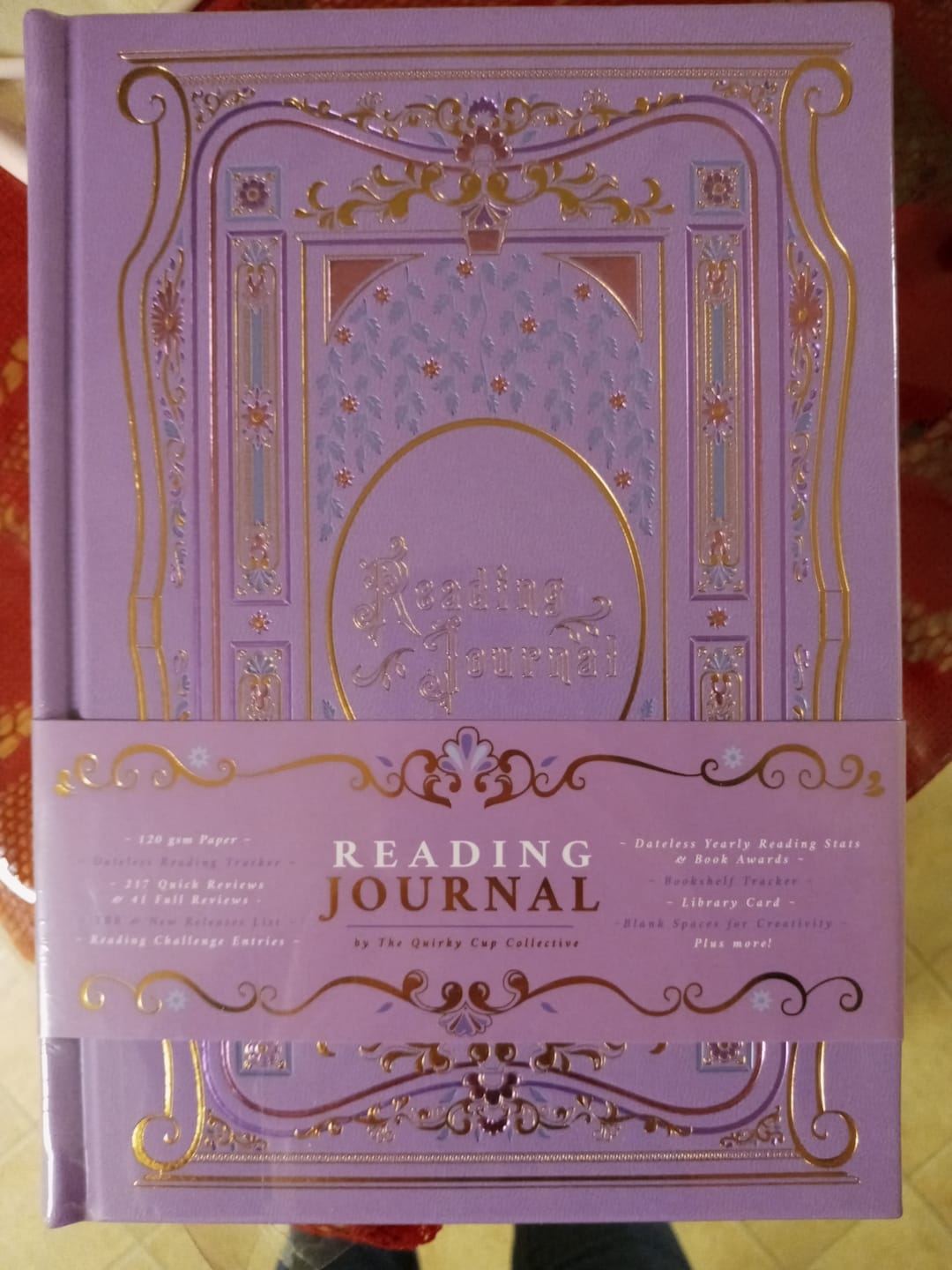Customer photo review of Reading Journal - Wisteria