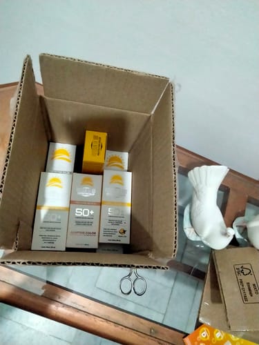 Customer photo review of Protector Solar Kit Completo 7 Productos