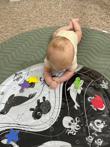 Customer photo review of Tummy Time High Contrast Sensory Bundle