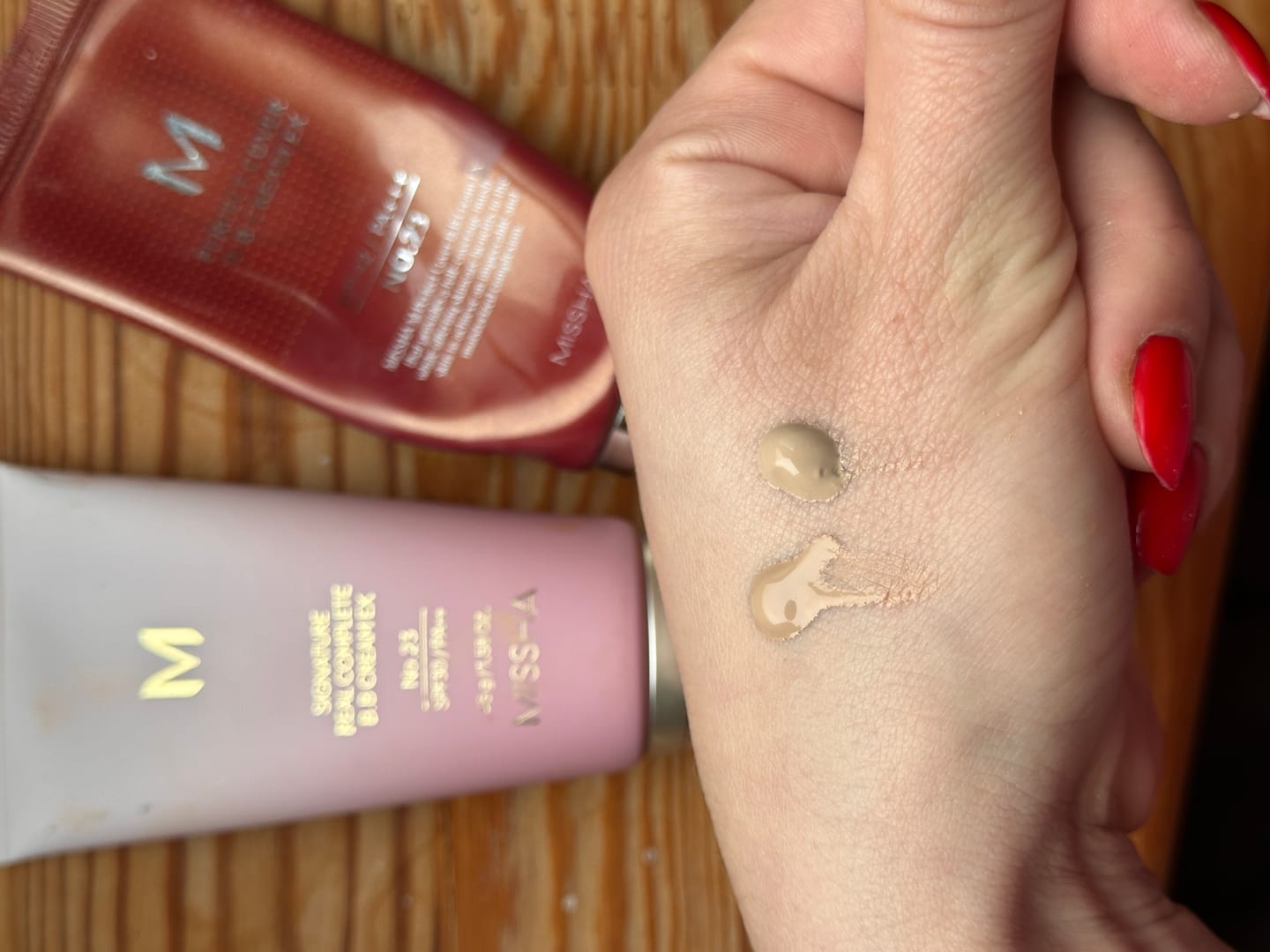 Customer photo review of Tonālais krēms Missha M Signature Real Complete BB Cream SPF25