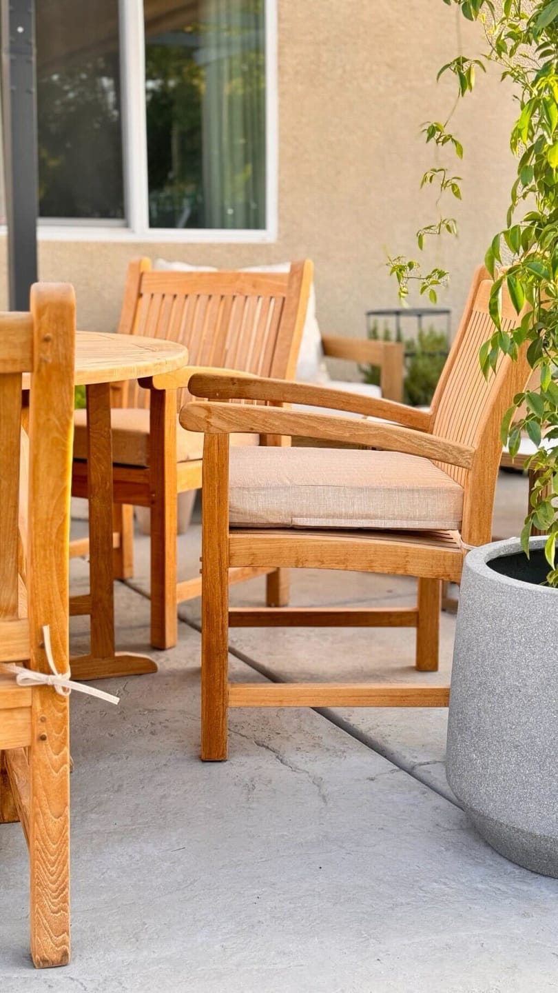 Customer photo review of Essentials Collection Square Seat Cushion (Pack of 2)