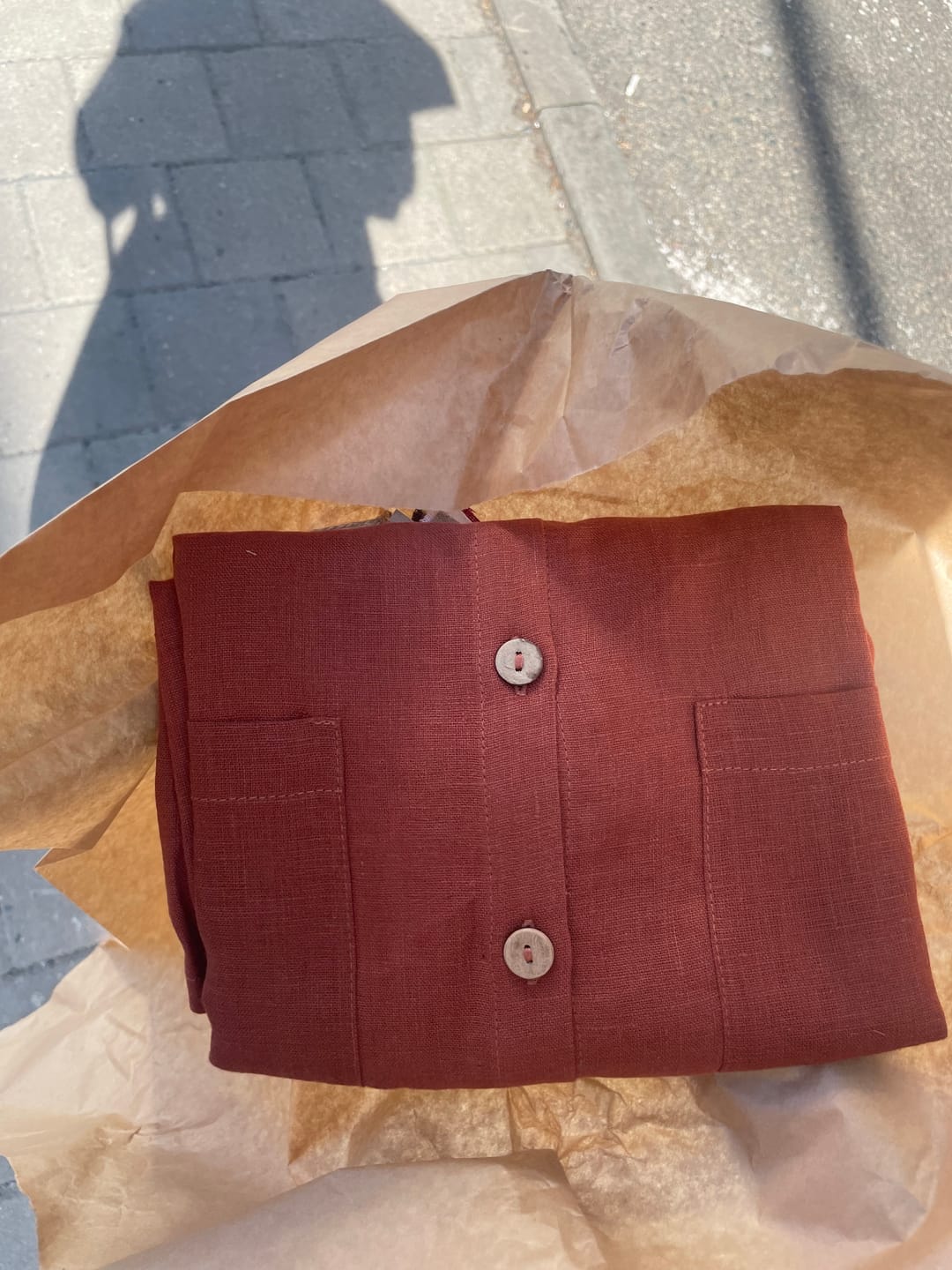 Customer photo review of Summer Linen Shirt