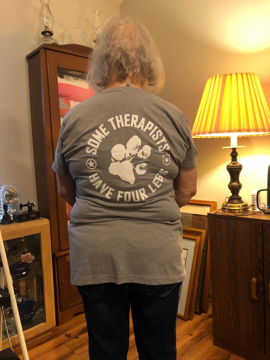 Customer photo review of Some Therapists Have Four Legs - Women's