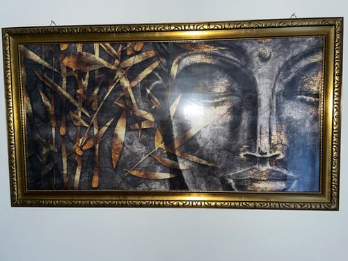 Customer photo review of Poster | Buddha & Bambus Schwarz | Querformat