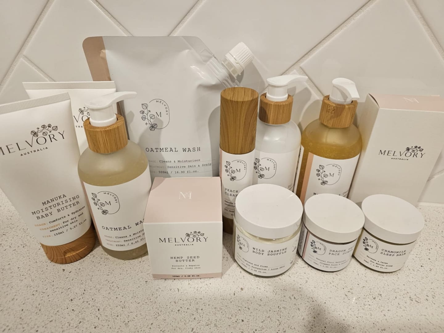 Customer photo review of Mandarin & Chamomile Natural Shampoo