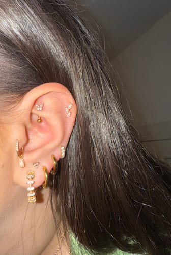 Customer photo review of Brili Ohrstecker | 925 Echtsilber