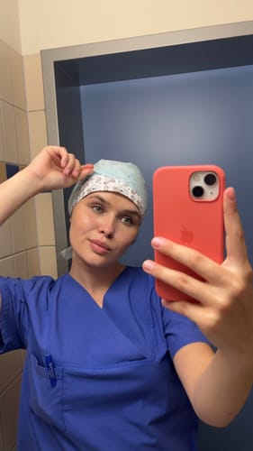 Customer photo review of Komfort OP-Haube Niedlicher Koala