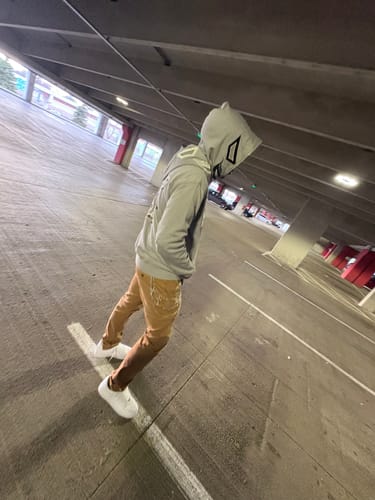 Customer photo review of Double Hood Full Zip - Gray