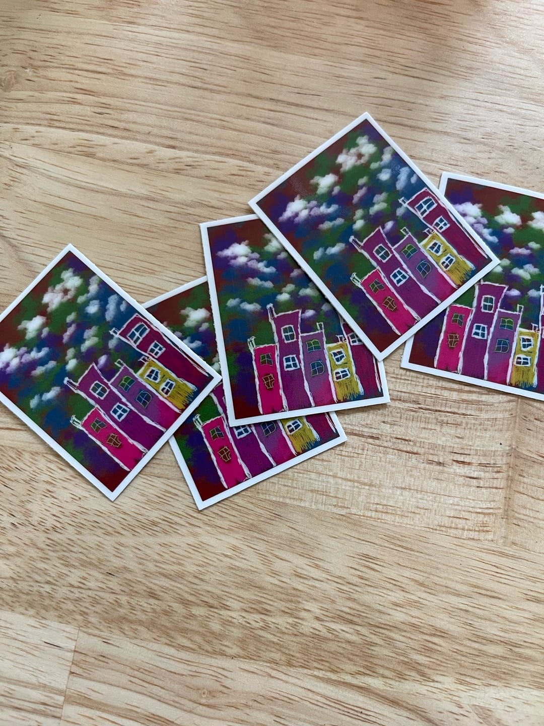 Customer photo review of Square Stickers