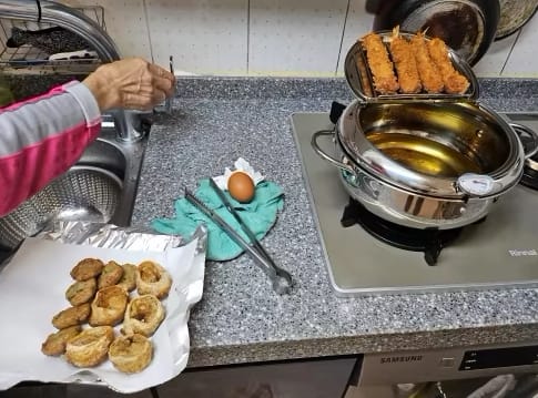 Customer photo review of Premium Stainless Steel Deep Fryer Pot