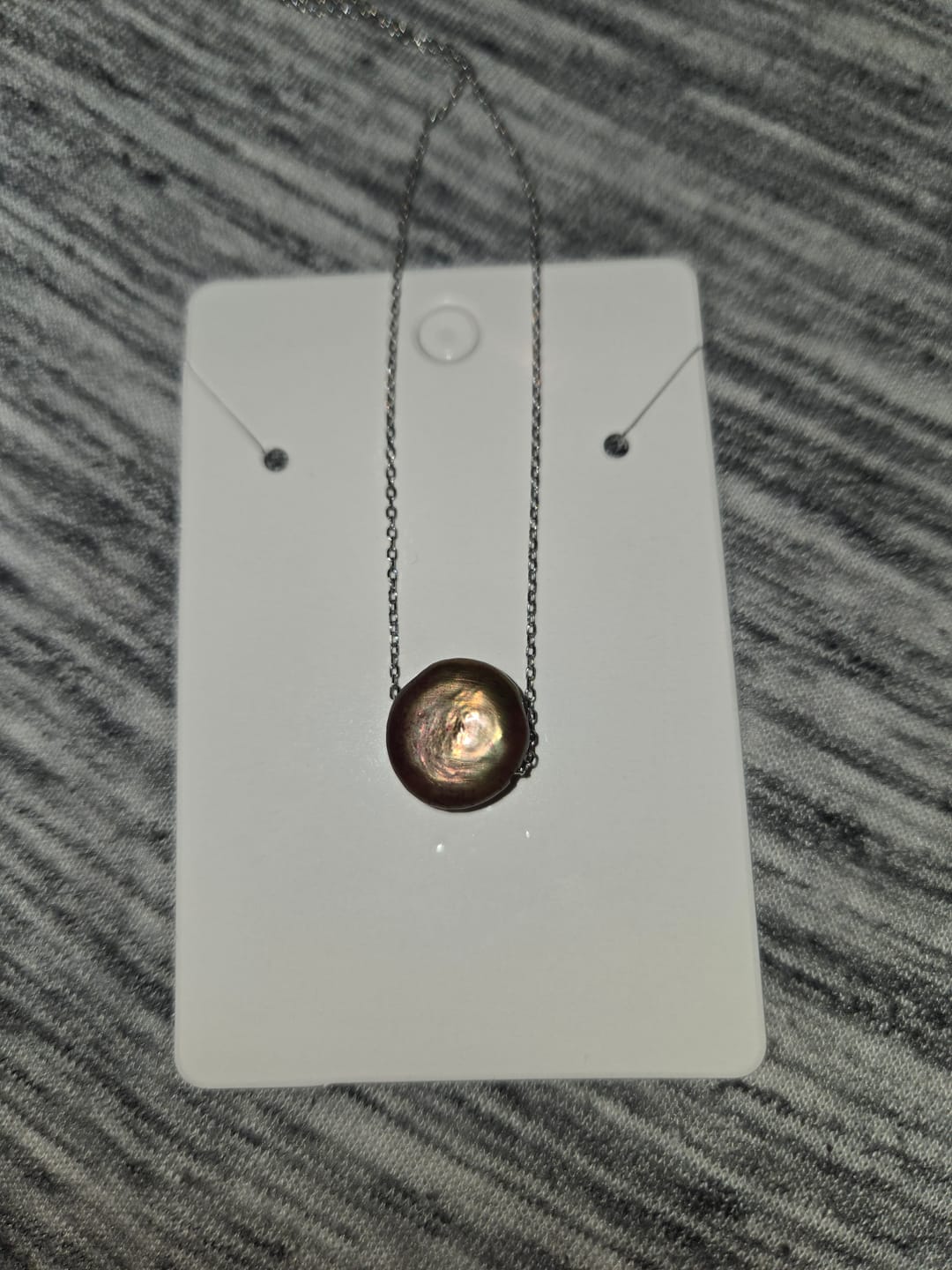 Customer photo review of Chain - Rolo 925 Sterling Silver Rhodium Coated