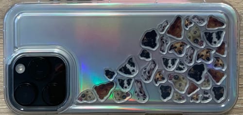 Customer photo review of Shaker Case™ with Custom Charms