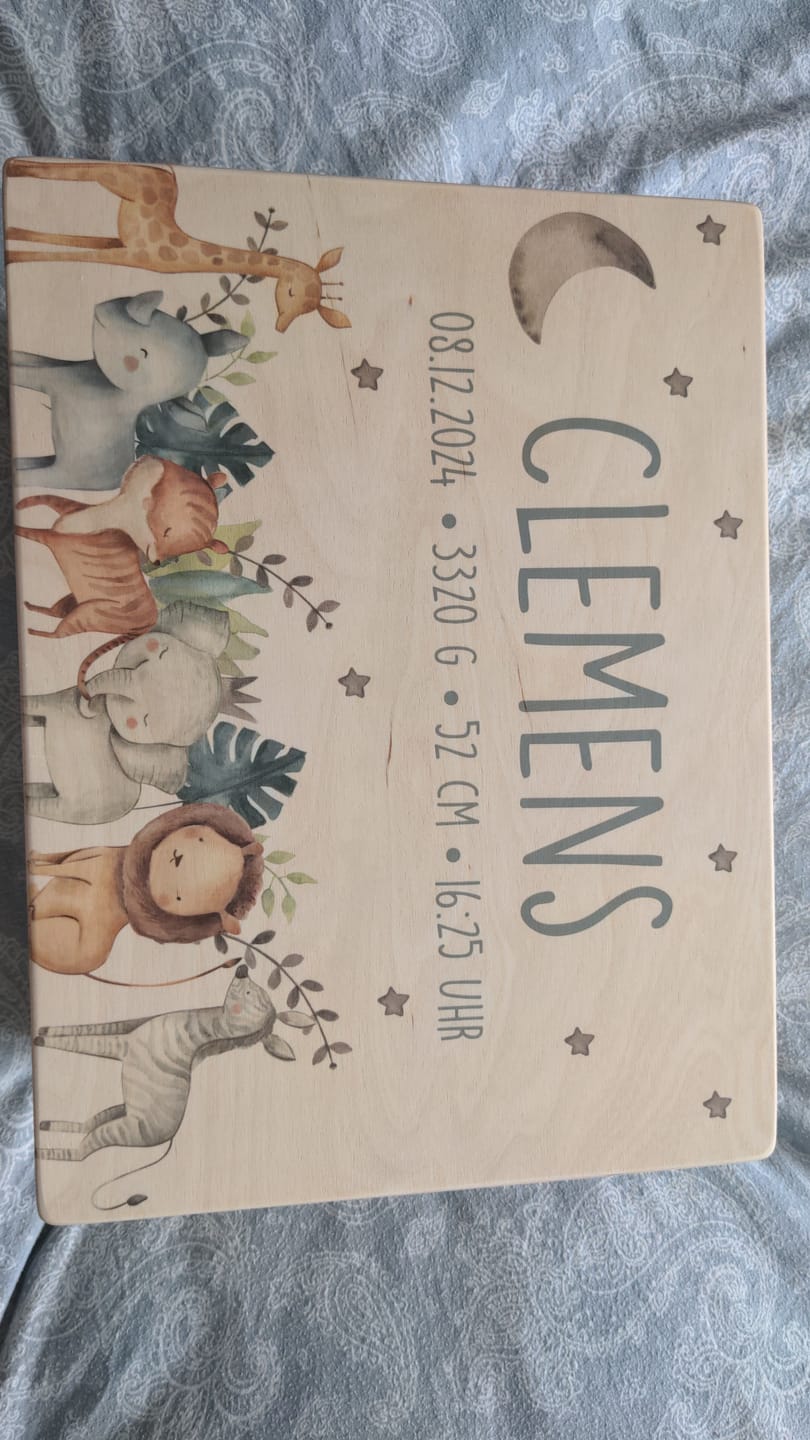 Customer photo review of Erinnerungsbox Baby, Erinnerungskiste Baby