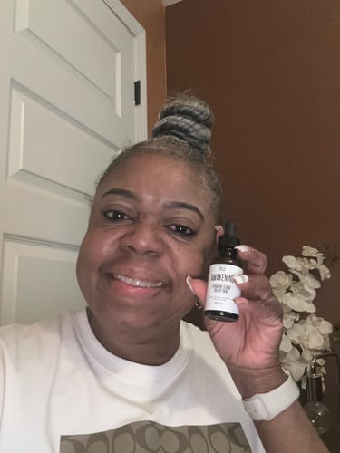 Customer photo review of Awakening Hydrating Serum for Dry Skin